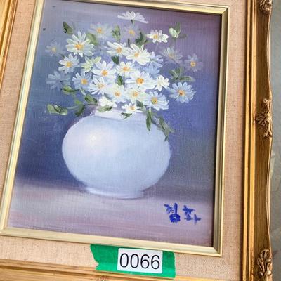 Oil On Canvas - Signed / Gold Gilt Framed