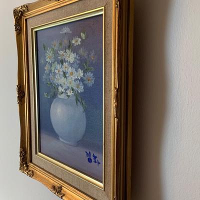 Oil On Canvas - Signed / Gold Gilt Framed