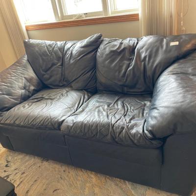 Navy loveseat
