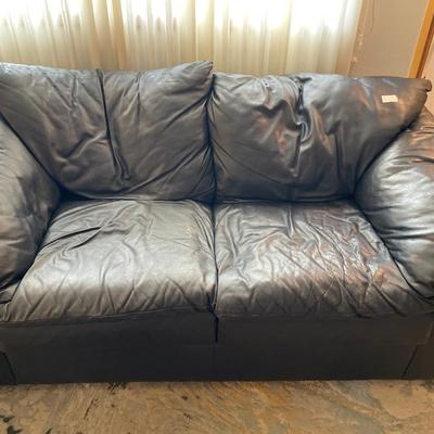 Navy loveseat