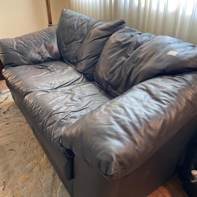 Navy loveseat