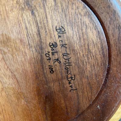 Home decor with black walnut bowl