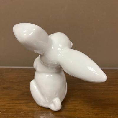Ceramic White Smiling Bunny