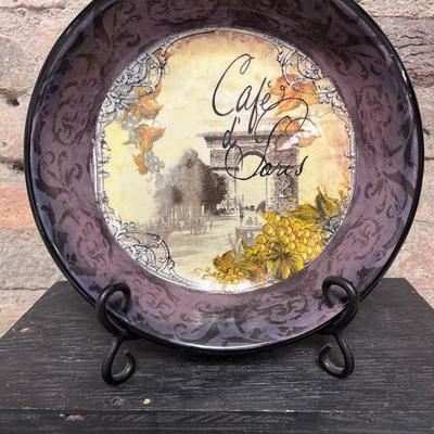 Sale Photo Thumbnail #111: Le Café Paris bowl with stand, pitcher and floral spray