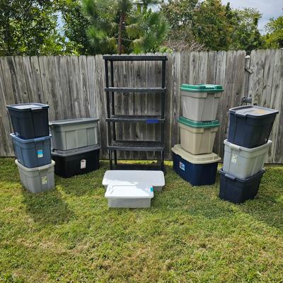 Plastic Storage Containers, Shelf Unit & More (SB-JS)