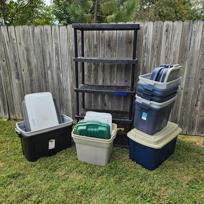 Plastic Storage Containers, Shelf Unit & More (SB-JS)