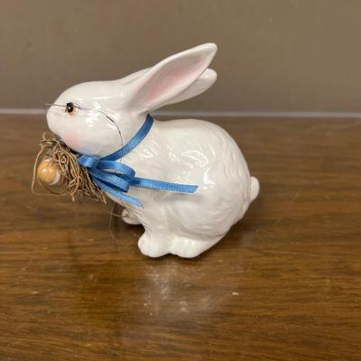 Ceramic White Bunny