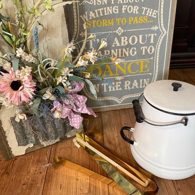 Life, Dance, floral and cowboy pot