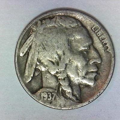 1937 D Buffalo nickel