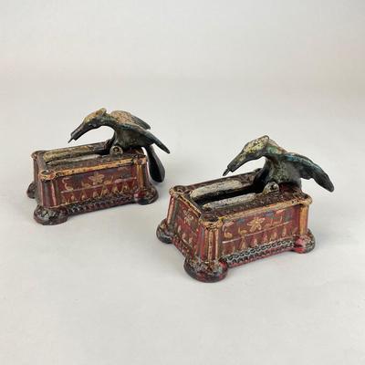 Sale Photo Thumbnail #718: Measurements for both:
4” in length, 3” in height, 2.75” in width