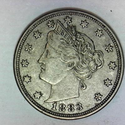 1883 No Cent V Nickel