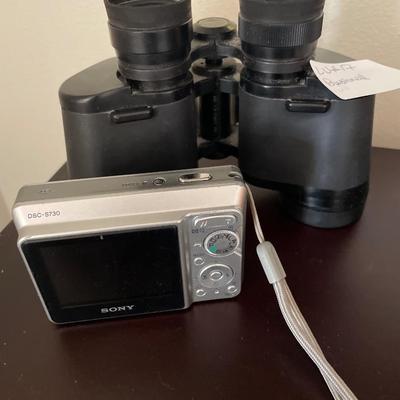Binoculars and camera