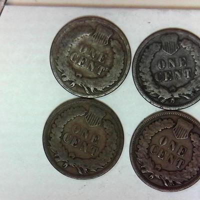 4 Indian Head Cents #2