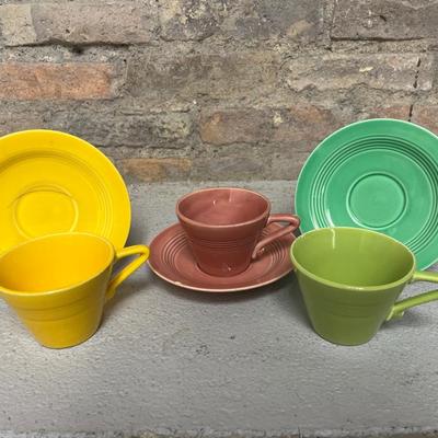 Sale Photo Thumbnail #171: The Homer Laughlin company produced this less expensive alternative to Fiestaware from 1936 until 1964. Please look carefully at each picture as some pieces are “scratch & dent.” - well loved!!!!