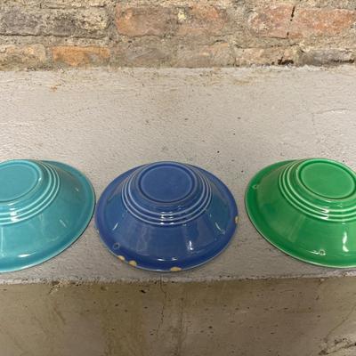 Sale Photo Thumbnail #173: The Homer Laughlin company produced this less expensive alternative to Fiestaware from 1936 until 1964. Please look carefully at each picture as some pieces are “scratch & dent.” - well loved!!!!