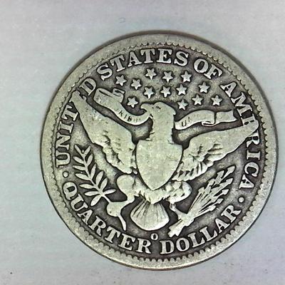 1907 o Barber Quarter