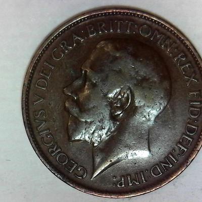 1915 Great Britain 1/2 Penny