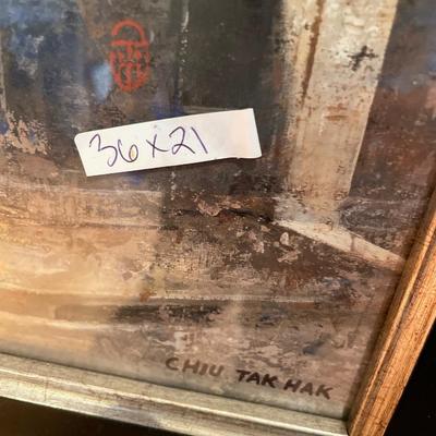 Metal shelving with French decor only