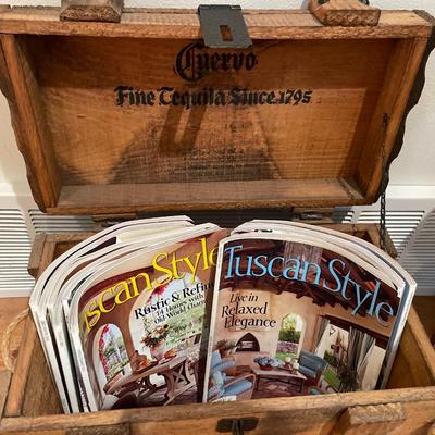 José Cuervo box with magazines