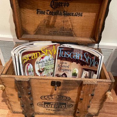 José Cuervo box with magazines