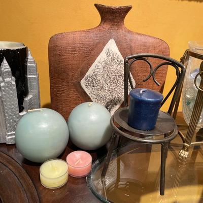 Candle and vase decor