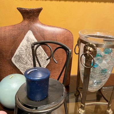 Candle and vase decor