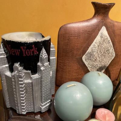 Candle and vase decor