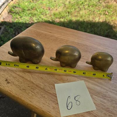 Brass elephants