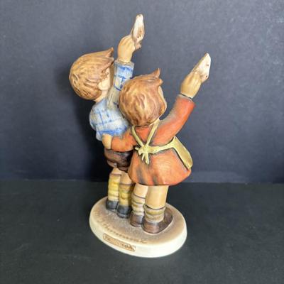 LOT 89: Hummel Figurines: Bird Watching, Goose Girl and Good-bye