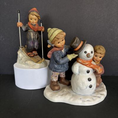 LOT 90: Hummel Figurines: Crowning Touch 1999 and Skier