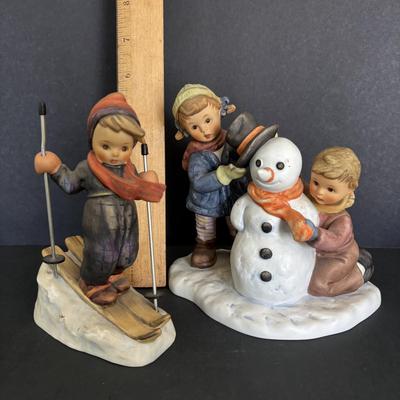 LOT 90: Hummel Figurines: Crowning Touch 1999 and Skier