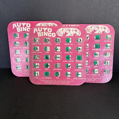LOT 92: Vintage Marbles, Auto Bingo, Derby Board Game Pieces including Metal Horses, Playing Cards, Money, Place Tickets along with...