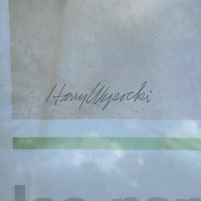 LOT 94: Harry Wysocki Art Print: "The Beach Umbrellas"