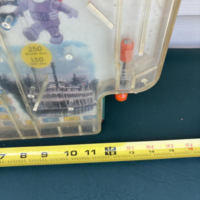 LOT 95: Vintage Toys: Chromatic Magnus Accordion, Animals Cards, Disneyland Tabletop Pinball Game