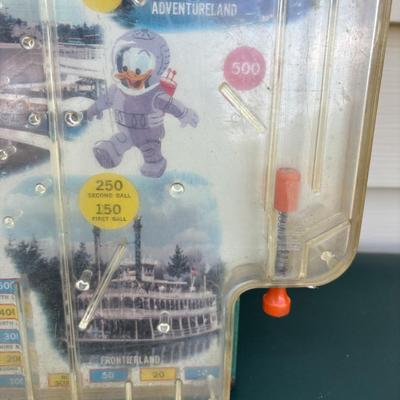 LOT 95: Vintage Toys: Chromatic Magnus Accordion, Animals Cards, Disneyland Tabletop Pinball Game