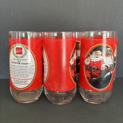 LOT 104: Vintage Coca-Cola Holiday Glass, Mug & Jar Collection