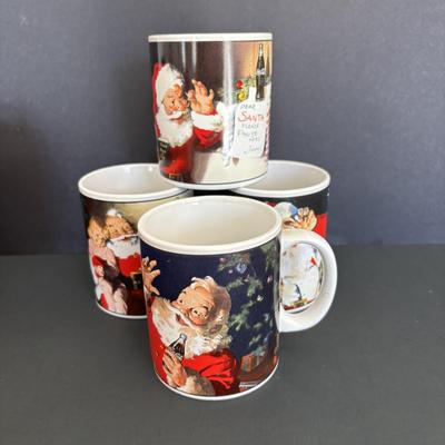 LOT 104: Vintage Coca-Cola Holiday Glass, Mug & Jar Collection