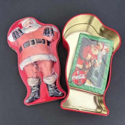 LOT 107: Coca-Cola Mini Cooler Radio, NIP Dominos & Playing Cards