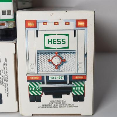 LOT 110: 1995-1999 Vintage HESS Holiday Collection Complete with Original Packaging and Components