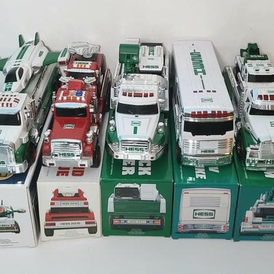 LOT 111: 2014-2015 & 2017-2019 HESS Holiday Collection Complete with Original Packaging and Components