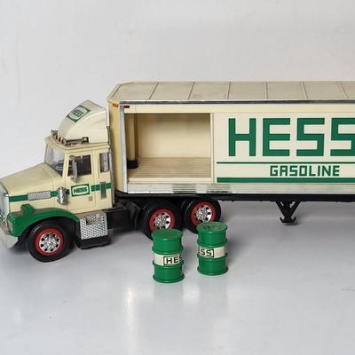 LOT 115: Collection of Seven Vintage HESS Holiday Trucks from Various Years