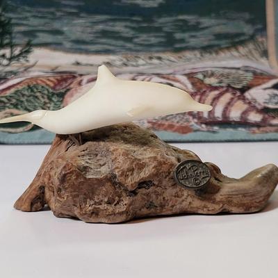 LOT 117: Collection of Beach Themed Artwork and Decorations Including Painted Lighthouse Clock, Wall Tapestry and More