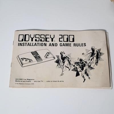 LOT 119: Original Vintage Magnavox Odyssey 200 Video Game Console with Components & Installation Manual