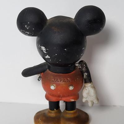 LOT 125: Early Disney/Pre-WWII Mickey & Minnie Tooth Brush Holders, 7-Dwarves Ornament, Minnie Mouse Ornament & More
