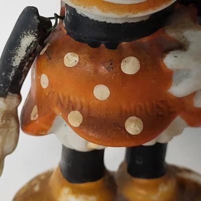 LOT 125: Early Disney/Pre-WWII Mickey & Minnie Tooth Brush Holders, 7-Dwarves Ornament, Minnie Mouse Ornament & More