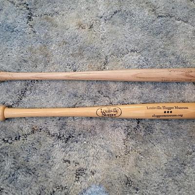 LOT 128: Wooden Baseball Bats & Miller Lite/Orioles Hat