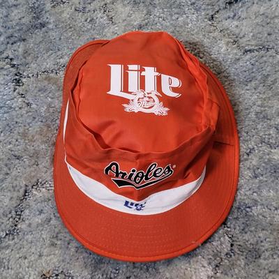 LOT 128: Wooden Baseball Bats & Miller Lite/Orioles Hat