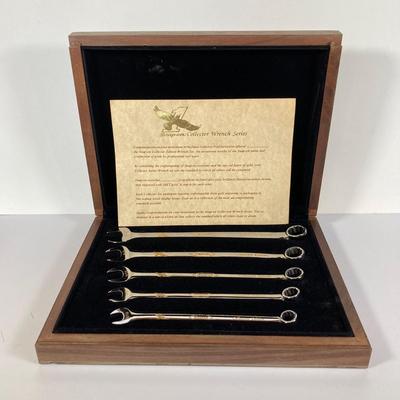 LOT 137: Snap-on Collector Edition Wrench Series in Wood Display Box