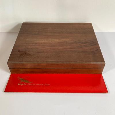 LOT 141: Snap-on Collector Edition 24K Gold Engraved Wrench Set with Wood Display Box