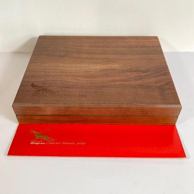 LOT 141: Snap-on Collector Edition 24K Gold Engraved Wrench Set with Wood Display Box